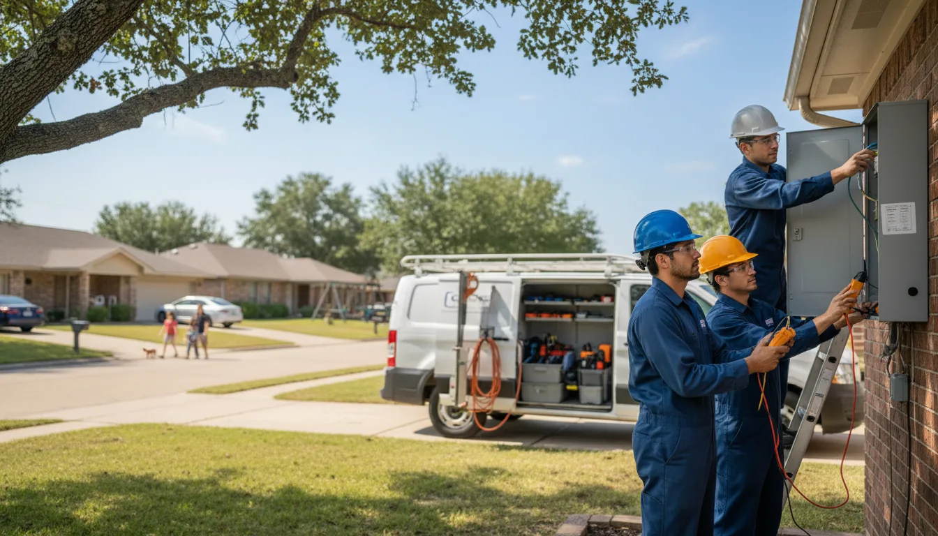 Certified electrician providing emergency electrical services in Acme, LA